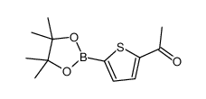 5-乙酰基-2-噻吩硼酸频呢醇酯结构式