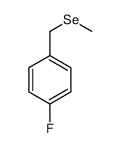 1-fluoro-4-(methylselanylmethyl)benzene Structure