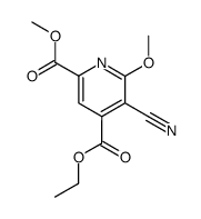 2-Methoxy-4-ethoxycarbonyl-3-cyan-pyridin-carbonsaeure-(6)-methylester Structure