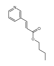 butyl 3-(pyridin-3-yl)prop-2-enoate结构式