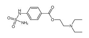 Benzoic acid, p-sulfamoylamino-, 2-diethylaminoethyl ester (6CI) Structure