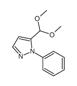 5-(DIMETHOXYMETHYL)-1-PHENYL-1H-PYRAZOLE结构式