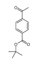 4-乙酰基苯甲酸叔丁酯结构式