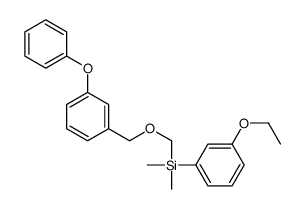 (3-ethoxyphenyl)-dimethyl-[(3-phenoxyphenyl)methoxymethyl]silane Structure