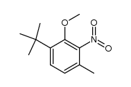 6-tert-butyl-3-methyl-2-nitro-anisole结构式