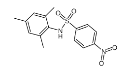 N-(2,4,6-trimethylphenyl)-4-nitrobenzenesulfonamide Structure