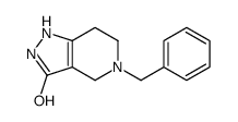 5-benzyl-1,2,4,5,6,7-hexahydropyrazolo[4,3-c]pyridin-3-one结构式