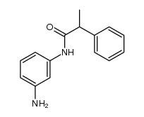 (R/S)-N-(3-aminophenyl)-2-phenylpropanamide结构式