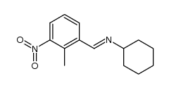 N-(2-methyl-3-nitrobenzylidene)cyclohexanamine Structure