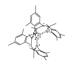 (HC[C(Me)N(2,4,6-Me3C6H2)]2)2Zn2 Structure