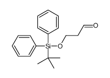 3-[tert-butyl(diphenyl)silyl]oxypropanal结构式