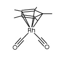 η5-pentamethylcyclopentadienyl rhodium dicarbonyl结构式