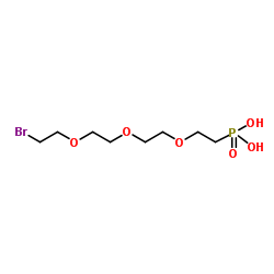 Bromo-PEG3-C2-phosphonic acid结构式