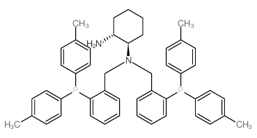 (1R,2R)-N1,N1-BIS(2-(DI-P-TOLYLPHOSPHINO)BENZYL)CYCLOHEXANE-1,2-DIAMINE Structure