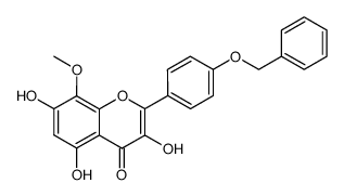 2-(4-(benzyloxy)phenyl)-3,5,7-trihydroxy-8-methoxy-4H-chromen-4-one结构式