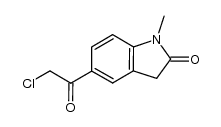 5-(CHLOROACETYL)-1-METHYL-1,3-DIHYDRO-2H-INDOL-2-ONE Structure