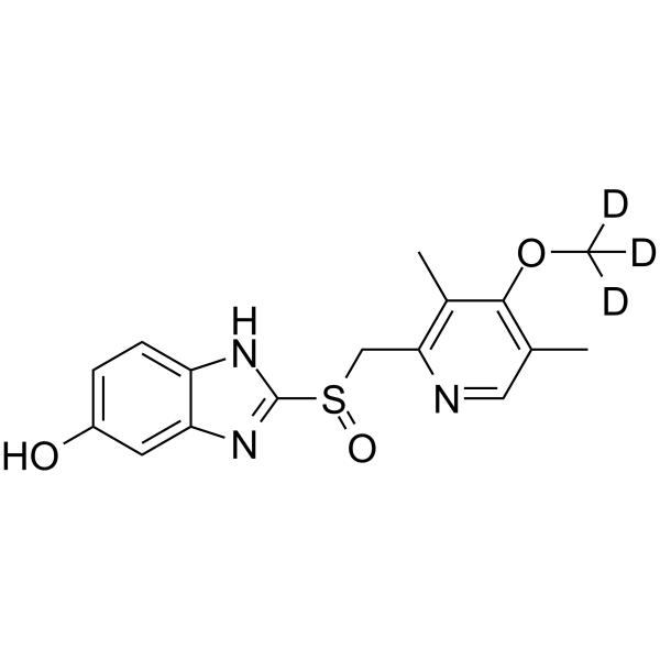 5-O-Desmethyl Omeprazole-d3结构式