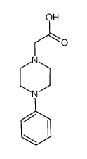 (4-苯基-1-哌嗪)-乙酸x盐酸盐结构式