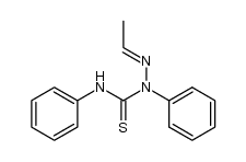 acetaldehyde 2,4-diphenylthiosemicarbazone结构式