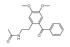 N-(2-benzoyl-4,5-dimethoxyphenethyl)acetamide结构式