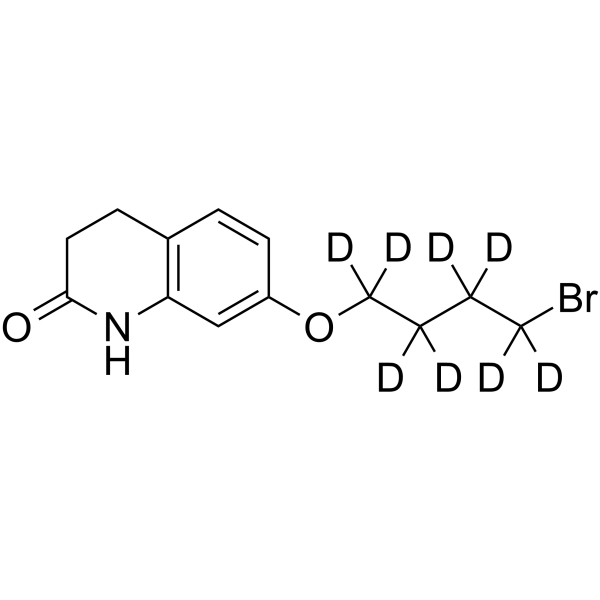 7-(4-Bromobutoxy)-3,4-dihydro-2(1H)-quinolinone-d8结构式