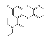 5-bromo-N,N-diethyl-2-(2-fluoropyridin-3-yloxy)benzamide Structure