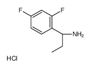 (1R)-1-(2,4-Difluorophenyl)-1-propanamine hydrochloride (1:1)结构式