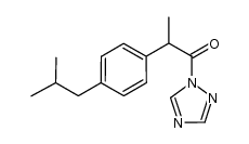 (R,S)-N-ibuprofenyl-1,2,4-triazole结构式