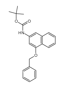 N-(tert-butyloxycarbonyl)-4-(benzyloxy)-2-naphthylamine结构式