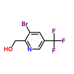 (3-溴-5-(三氟甲基)吡啶-2-基)甲醇结构式