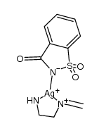 (silver)(saccharinate)(N,N-diethylethylenediamine) Structure