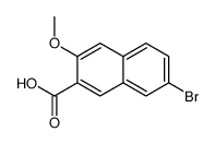 7-Bromo-3-methoxy-2-naphthoic acid Structure