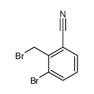 3-Bromo-2-(bromomethyl)benzonitrile structure