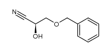 (S)-3-(benzyloxy)-2-hydroxypropanenitrile结构式