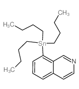 8-(三丁基锡烷基)异喹啉结构式