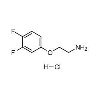 2-(3,4-二氟苯氧基)乙-1-胺盐酸盐结构式
