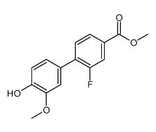 methyl 3-fluoro-4-(4-hydroxy-3-methoxyphenyl)benzoate Structure