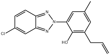 2-(5-chloro-2H-1,2,3-benzotriazol-2-yl)-4-Methyl-(6-allyl)phenol Structure