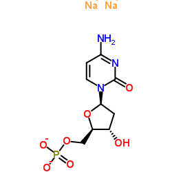 2'-脱氧胞苷-5'-磷酸二钠结构式