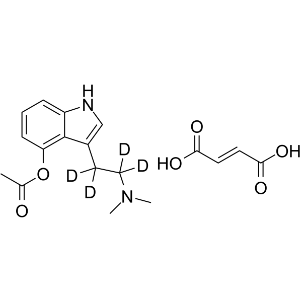O-Acetyl psilocin-d4 fumarate Structure