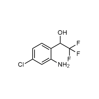 1-(2-氨基-4-氯苯基)-2,2,2-三氟乙醇结构式