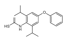 4-苯氧基-2,6-二异丙基苯基硫脲结构式