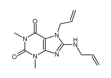 7-Allyl-8-allylamino-1,3-dimethylxanthine结构式