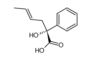 (S)-2-hydroxy-2-phenyl-4-hexenoic acid Structure
