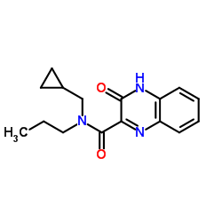 N-(Cyclopropylmethyl)-3-oxo-N-propyl-3,4-dihydro-2-quinoxalinecarboxamide Structure