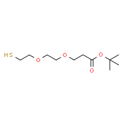 巯基-二聚乙二醇-丙酸叔丁酯结构式