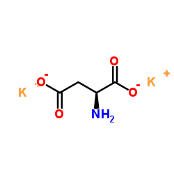 Potassium L-aspartate structure