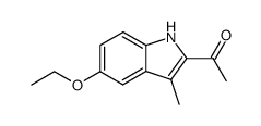 Ethanone, 1-(5-ethoxy-3-methyl-1H-indol-2-yl)- (9CI) Structure
