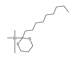 trimethyl-(2-nonyl-1,3-dithian-2-yl)silane Structure