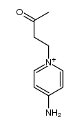 4-amino-1-(3-oxobutyl)pyridin-1-ium结构式